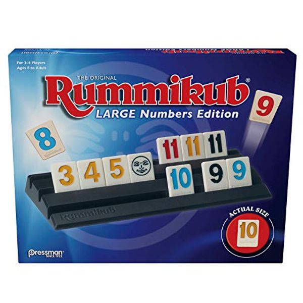 Pressman Rummikub Large Numbers Edition - The Original Rummy Tile Game