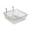 Azar Displays 4.25"H Chrome Wire Basket, 2-Pack