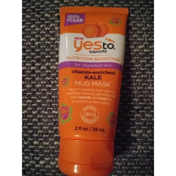 Yes To Carrots Mud Mask Vitamin Enriched Kale Nutrition Boosting NEW