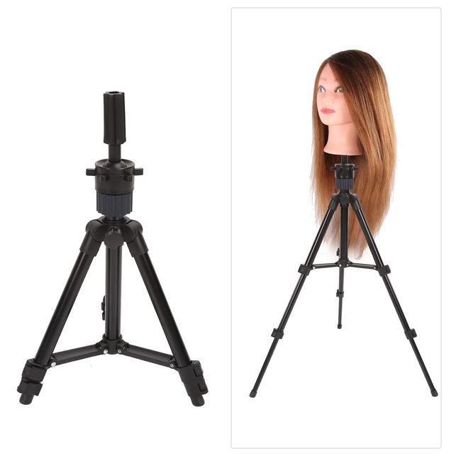 The New Adjustable Wig Stand Mannequin Head Tripod For Canvas Block  Heads,Making Wigs,Styling,Cosmetology Hairdressing Trainning
