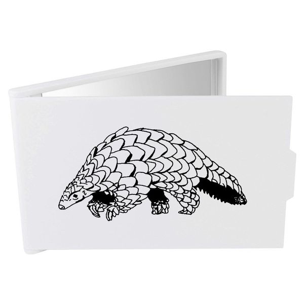 Azeeda 'Pangolin' Compact/Travel/Pocket Makeup Mirror (CM00017694)