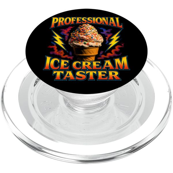 Professional Ice Cream Taster Ice Cream PopSockets PopGrip for MagSafe