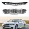 84159846 Front Upper&Lower Grill Grille Black&Chrome For 2016-2018 Chevy Malibu