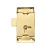 Hardware Solutions - Cupboard/Cabinet Lock & Key - 63mm - Brass