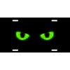 Neon Green Cat Eye License Plate