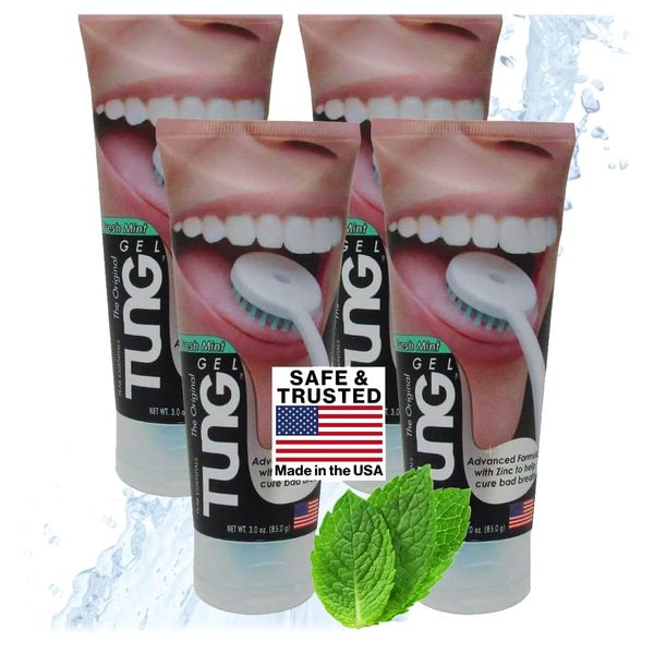 Tung Fresh Mint Tongue Cleaner Gel - Pack of 4