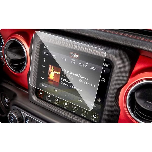 Screen Protector Compatible With 2019-2021 wrangler,Anti-Explosion & Scratch,HD Clear,SSSKY Premium Navigation Accessories
