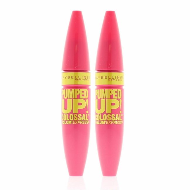 Maybelline Volum'Express Pumped Up! Colossal Mascara 214 Glam Black 9.7Ml 2PC