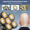 Head Shavers for Bald Men Rotary Electric Razor Cordless Shaver for Men Multifunctional Electric Razors for Bald Men Waterproof Mens Head Razor Rechargeable Razors for Bald Man