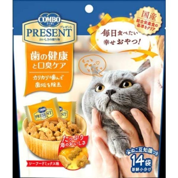 Nippon Pet Fd Co., Ltd. Combo Present, Cat, Snack, Dental Health and Bad Breath Care, Set of 5