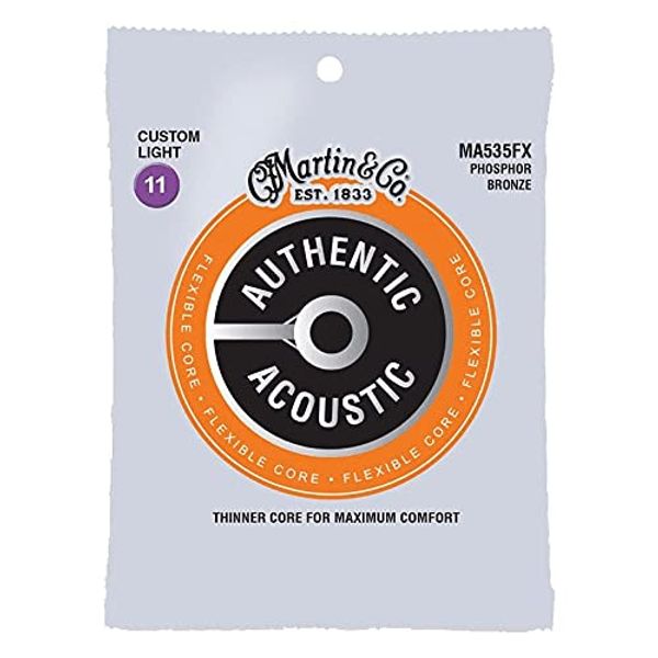 Martin MA535FX String Set Phosphor Bronze Flexible Core Custom Light 11-52
