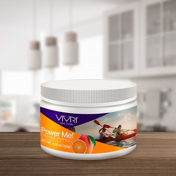 VIVRI- POWER ME, Orange Mango- 30 day- Natural Energy Mix.