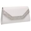 SwankySwans Women's Harper Clutch Bag, White