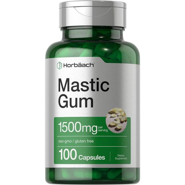 Mastic Gum Capsules 1500Mg 100 Count | Non-Gmo & Gluten Free
