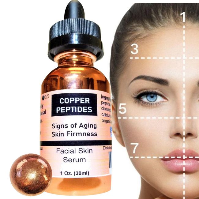 Copper Peptides Skin Serum Face Wrinkle Anti-aging Chelated Amino Acids ALKAVITA