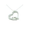 12th Anniversary Beaten Heart Pendant – 12 Year