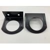 (2) Black Mounting Brackets 2-1/2" round Light, Powder Coated, trailer Metal