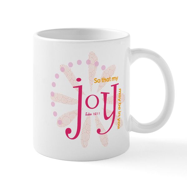 CafePress Joy Mug 11 oz (325 ml) Ceramic Coffee Mug