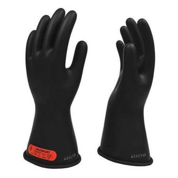Electrical Gloves, Class 0, Black, Sz 8, PR