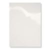 100 Cover Lid DIN A5, Glossy Cardboard White