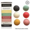 Konjac Sponge Set 10 Pack- Bulk Activated Bamboo Charcoal Facial Sponge Gentle Face Cleansing and Exfoliating Deep Turmeric, French Green, Rose and Red Clay for Face and Body by Bare Essentials Living