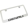 GMC Denali Emblem Logo Chrome Solid Brass License Plate Frame Official Licensed