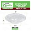 64oz Clear Plastic Disposable Salad Bowls with Lids 200pcs