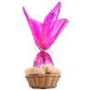 Valentine's Day Pink Cellophane Wrap Roll 100ft for Gift Baskets & Crafts