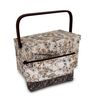 Dritz Sewing Basket RECTGL Beige, Medium, Neautral Floral