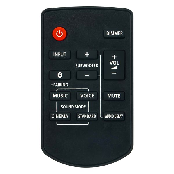 N2QAYC000119 VINABTY Replacement Remote Control Fit for Panasonic Home Theatre TV Soundbar Sound Bar Audio System SC-SB1EB-K SC-SB1EG-K SC-SB10EG-K SC-SB1 SC-SB10