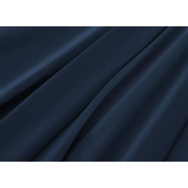 R.T. Home - Egyptian Luxury Extra Long Cotton Hotel Quality Fitted Sheet Single Size (Fitted Sheet Single) 100x200x37CM 500TC Sateen Weave Midnight Navy 100*200*37CM