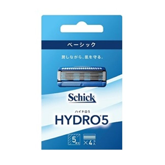 [Schick Japan] Hydro 5 Basic Spare Blades, 4 pieces [Cosmetics]