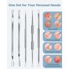 BESTOPE Blackhead Remover Blackhead Removal Pimple Comedone Extractor Tool - Treatment for Blemish Whitehead Popping Zit Removing with Metal Case (Silver)
