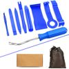 RITYHOFT Interior Stripping, Inner Lining, Peel Off Panel, Removable Tool, Clip Clamp Tool, Storage Bag Included, Blue