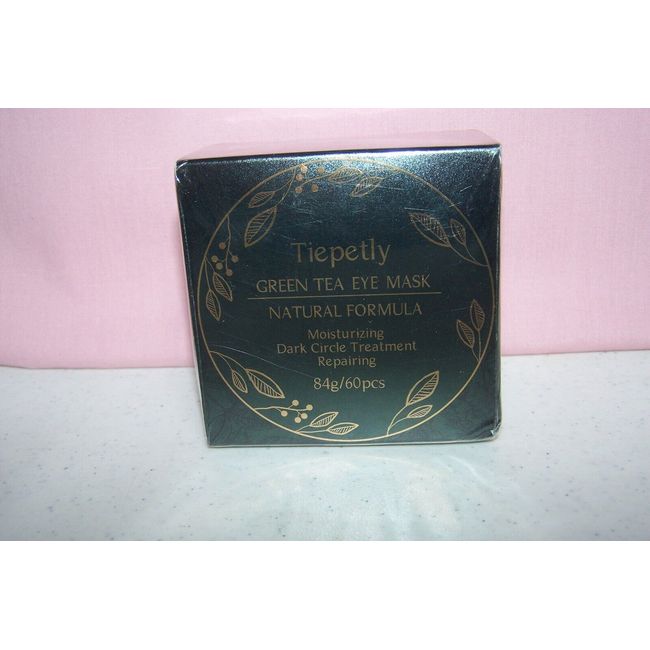 Tiepetly Green Tea Eye Mask Natural Formula 60 pcs. Dark Circle Treatment NEW