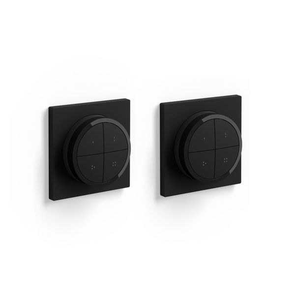 Philips Hue - Pack of 2 Philips Tap Dial Switches Black