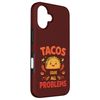 "Tacos Solve All Problems" Cute Mexican Food Humor Case for iPhone 16