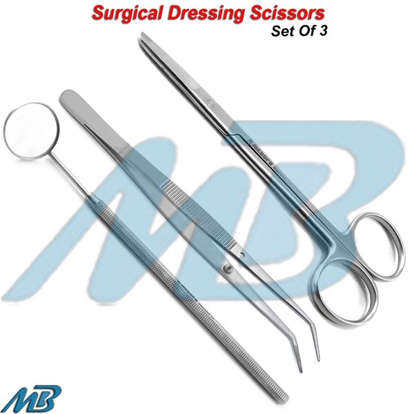 Surgical Stitch Spencer Scissors Cotton Dressing Forceps College Tweezers Lab