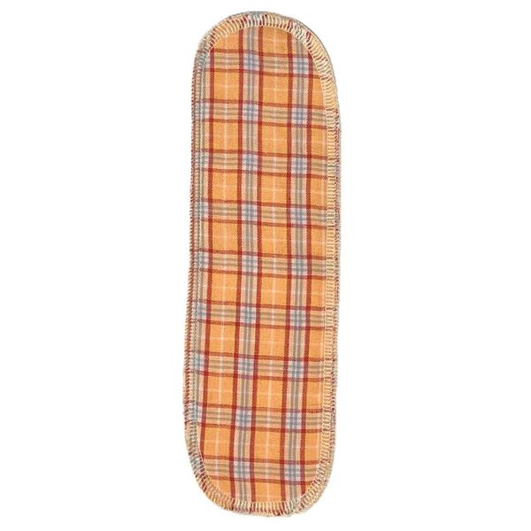 Outlet Slim Pad for Cloth Napkins, Regular, 8.3 inches (21 cm), Orange Check