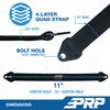 11 Inch Quad Wrap Limit Strap Black PRP Seats