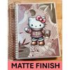 MATTE Fall Kitty Cat Hello Cover Set 4 use w/ Erin Condren A5Coil Planner*