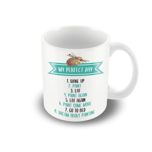 Victorian Printing Co - A Painter's Perfect Day - Printed Mug, Ceramic, 11fl.oz.