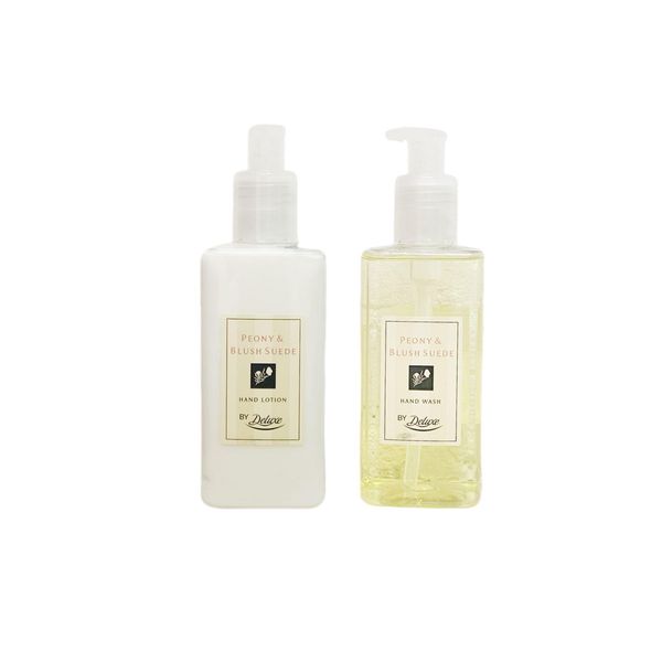 By Deluxe Peony & Blush Suede - Hand Wash & Lotion | 250mL×2 [BUNDLE]