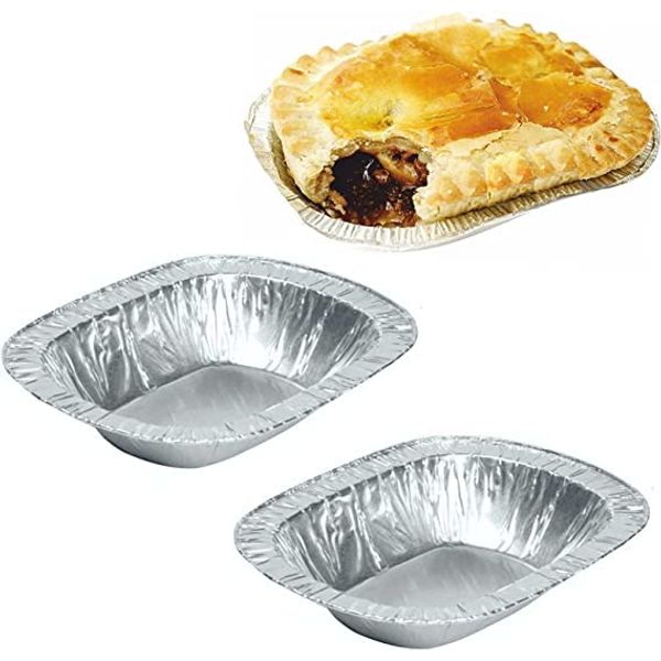 lgt Steak Pie Disposable Recyclable foil Cases Dishes tins (10)