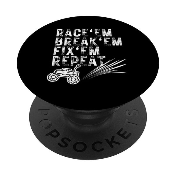Race Break Fix Repeat Remote Control Racing RC Cars PopSockets mit austauschbarem PopGrip