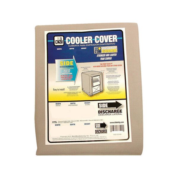 Dial 8756 Polyester Sidedraft Evaporative Cooler Cover 42 H x 37 W x 37 D in.