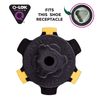 Champ 's Stinger Studs, Yellow/Black, Qlok (16 Pieces)