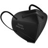 HUHETA 50 Packs KN95 Face Mask, 5-Layer Face Mask Filter Efficiency≥95% (Black)