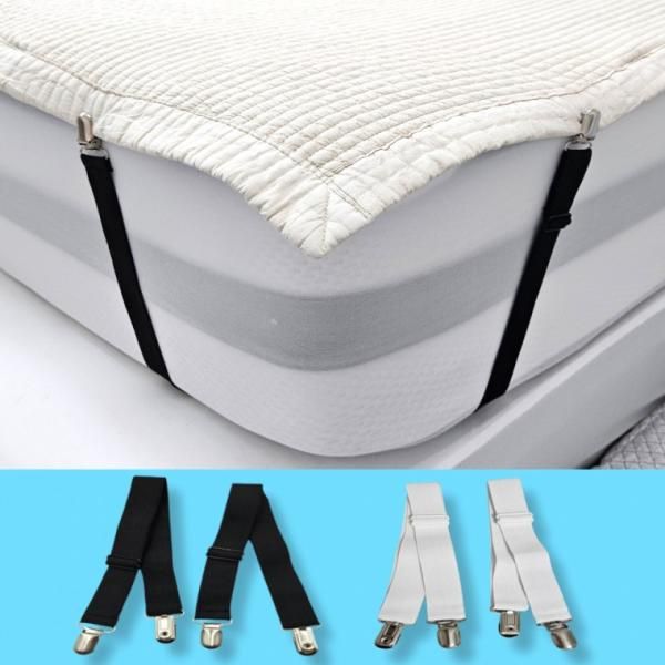 Bed Sheet Mat Fixing Band Clip Clamp 2P