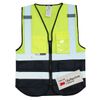 Salzmann 3M Multi-Pocket Reflective Vest, Yellow + Navy